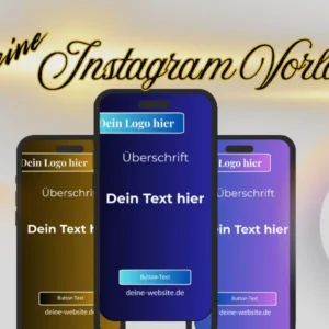 Instagram Vorlagen Paket mit 50 fertigen Canva Vorlagen für professionelle Posts – PT Digital