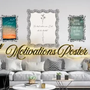 Motivationsposter Set – 15 druckbare Inspirations Poster A4 A3